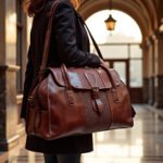 Moroccan Leather Travel Bag For Men